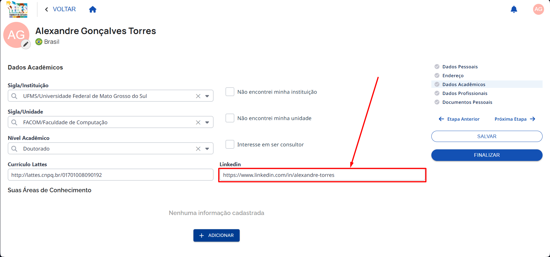 Campo LinkedIn