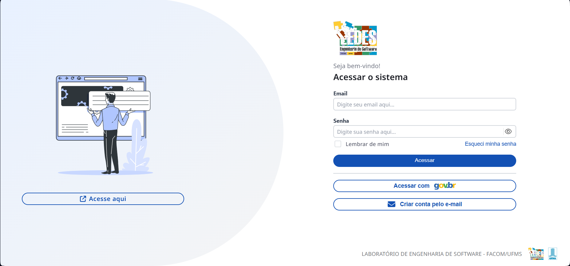Tela de login